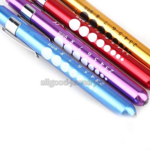 Medical emt surgical penlight pen light flashlight torch with scale first aid e# for sale