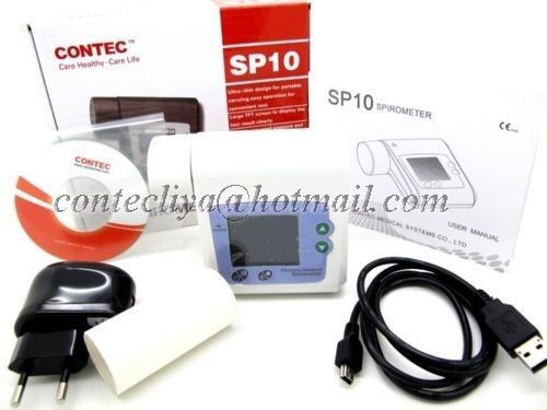 CE Spirometer With Free Software,Pulmonary,Lung Volume Device,1.8&#039;&#039;color LCD,Hot