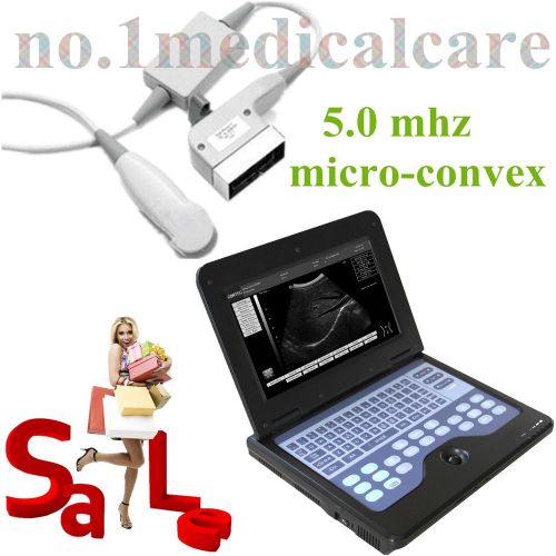 New laptop ultrasound diagnostic for cardiac test : 5.0mhz micro-convex probe for sale