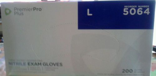 3 Boxes of 200 Nitrile LATEX-FREE POWDER-FREE Gloves (New Sealed)