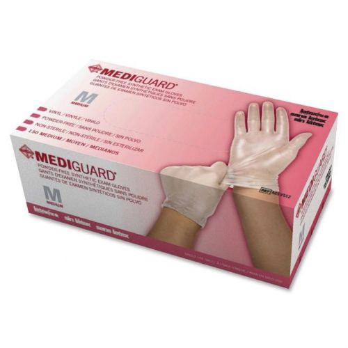 Mediguard Vinyl Latex-free Exam Gloves - Medium Size - Beaded Cuff, (msv512)