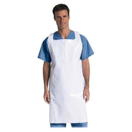 Medline protective polyethylene disposable aprons -28&#034; wx 46&#034; l- 1000/case for sale