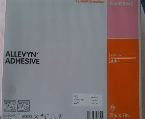 Smith &amp; Nephew Allevyn Hydrocellular Adhesive 7&#034;x7&#034; 10/box  exp11/2016 and later