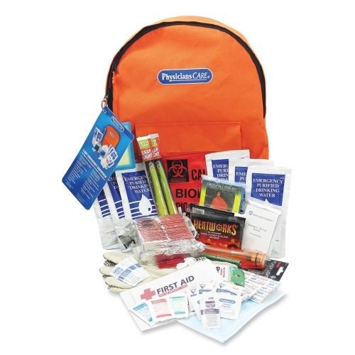 PhysiciansCare Emergency Preparedness Backpack -63x Piece-4.5x12.5x17.5