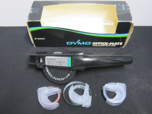 Dymo tapewriter label maker 1500 series with red blue and green tape for sale