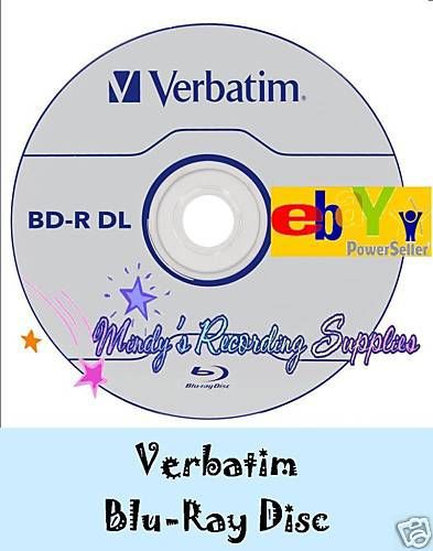 Verbatim Blu Ray DVD discs 25 G 4X BD-R 5-Pack High Quality
