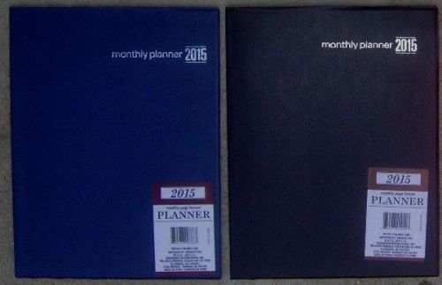 2015 DELUXE MONTHLY Calendar PLANNER~Organizer~Desk~Appointment Book~NEW