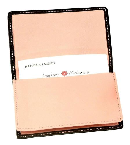 Bi-Fold Business Card Holder in Top Grain Leather [ID 21786]