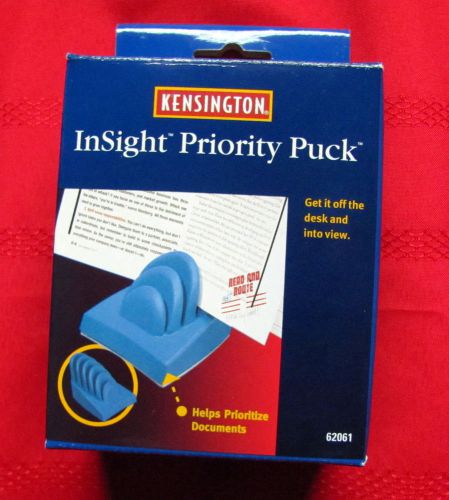 Kensington InSight Priority Puck Five-Slot Copyholder, Blue
