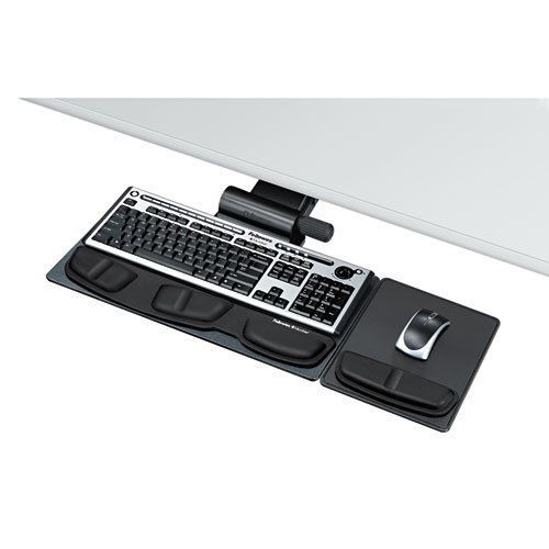 Fellowes professional premier adjustable keyboard tray, 19 x 10-5/8, black for sale