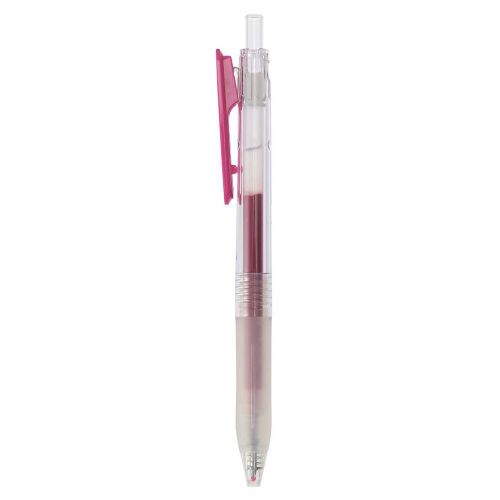 MUJI Moma Gel ballpoint pen knock type 0.5mm red purple from Japan New