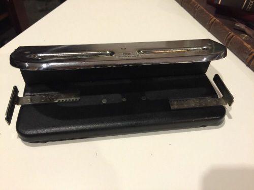 Vintage ACCO Model 300 Heavy Duty Desktop Office 3 Hole Punch Made in USA