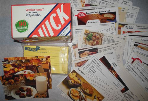 Vintage Bisquick Tin/Recipes and Blank Recipe Cards