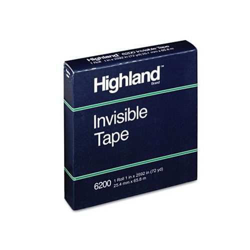 3M 6200 Invisible Highland Tape - 1/2&#034; x 72 yards, 6200
