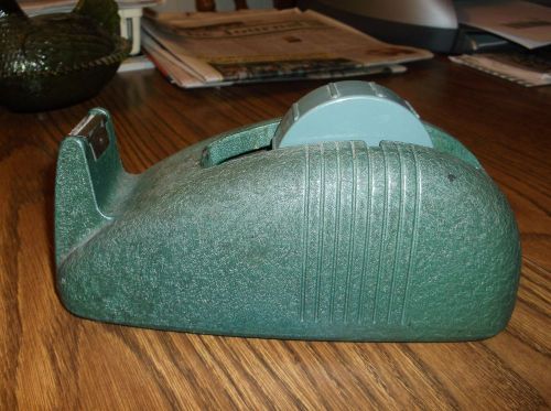 Vintage Green Cast Iron Whale Tail Tape Dispenser In Great Shape