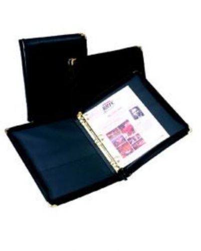 Samsill classic zipper binder 1-1/2&#039;&#039; capacity black for sale