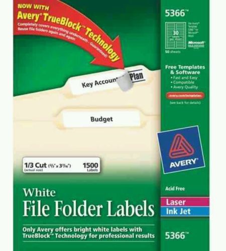 Avery 5366 Labels 1500