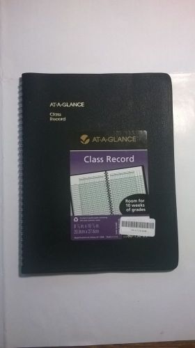 AT-A-GLANCE Recycled Class Record Book, 8 1/4-Inch x 10 7/8-Inch,Black 80-150-05