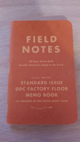 Field Notes DDC Factory Floor Edition - Orange