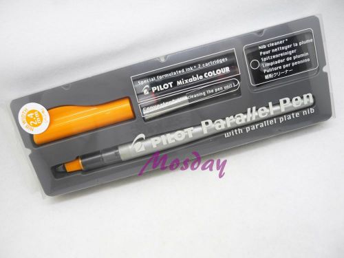Pilot Parallel Pen 2.4mm Nib + 12 Colors Cartridges Set for Calligraphy