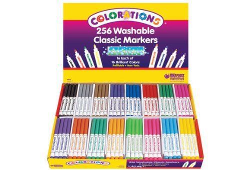 Crayola classic colors markers - broad marker point type - conical (587708) for sale