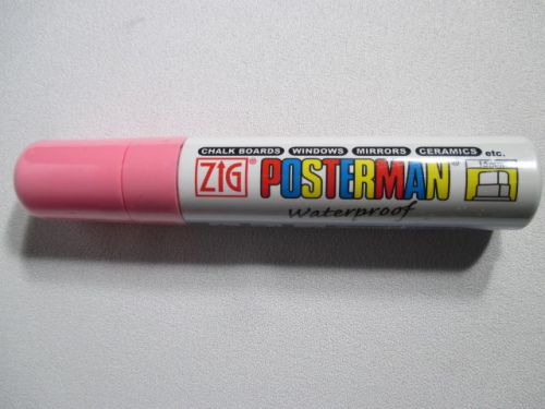 Zig posterman waterproof pink marker. for sale