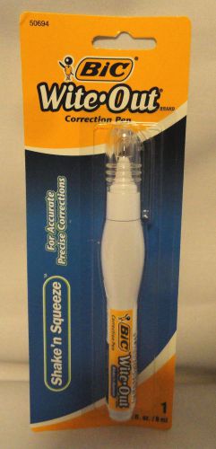BIC, WITE-OUT SHAKE &amp; SQUEEZE CORRECTION PEN,WHITE 0.3 FL. OZ. NEW FREE SHIPPING