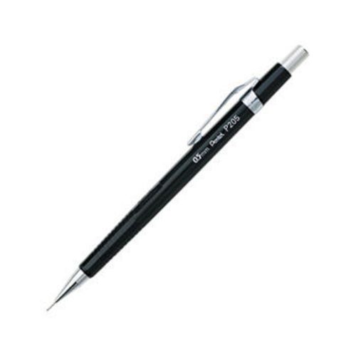 3 Pentel Sharp 0.5mm Mechanical Drafting Pencil, Black Barrel, Each PEN P205A