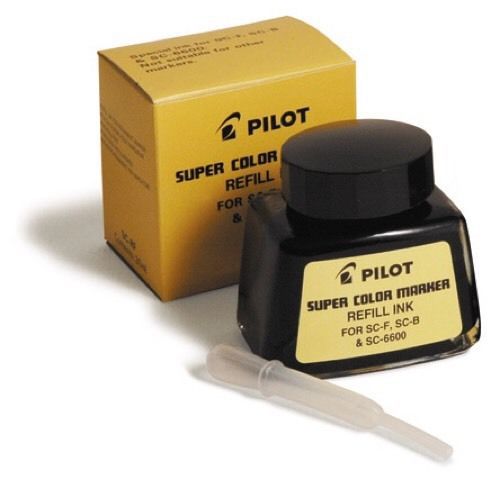 Pilot permanent super color ink refill for super color ink markers - black for sale