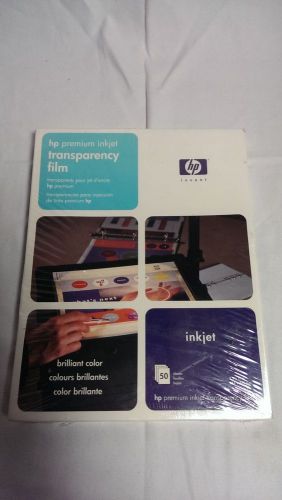 HP Premium INKJET Transparency Film (50 Sheets) Package, C3834A (8.5&#034; x 11&#034;) NEW
