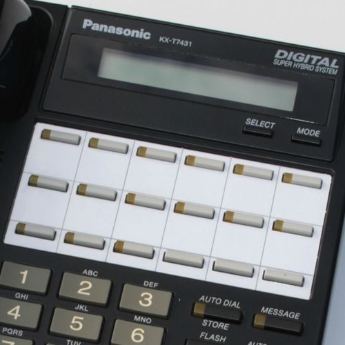 Panasonic KX-T7431 Black LCD 18 Button Phone