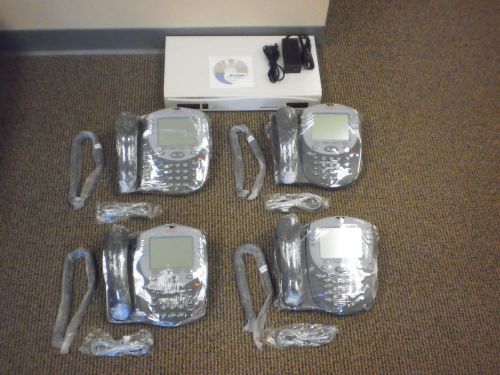 Avaya ip office business voip phone system 406 v2 (4) 5420 phones, voicemail for sale