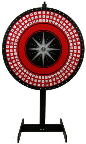 48&#034; big six dice wheel, game wheel, prize wheel. tall floor stand! for sale