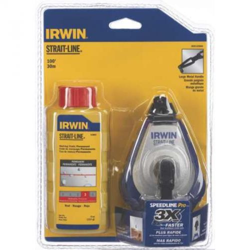 Speed-line pro chalk and reel 2031320ds irwin tape measures and tape rules for sale