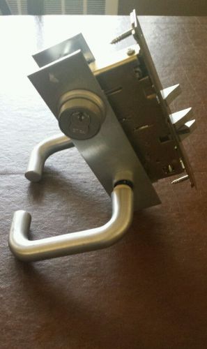 Yale mortise lock commercial lh heavy duty office entry brass handle for sale