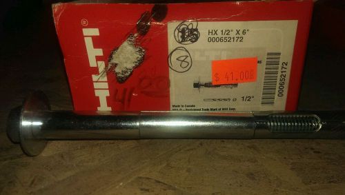 Hilti concrete sleeve anchor 1/2 x 6 box of 8 for sale