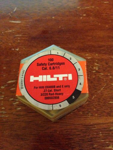 Hilti 100 Safety Cartridges Cal. 6.8/11