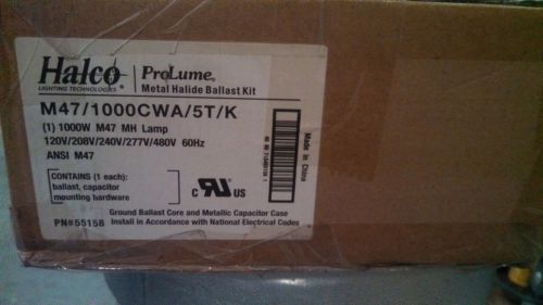 New Halco ProLume Metal Halide Ballast Kit M47/1000CWA/5T/K (1000W M47 MH Lamp)