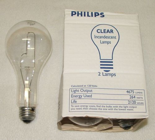 Philips 300m/if clear light bulb 37153-4 130v - case of 60 for sale