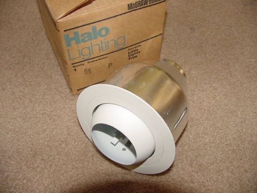 Halo Lighting 98-P Little Lights Trim Eyeball Fixture Off-White OLD Stock - NEW