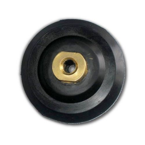 4&#034; Back Up Holder Rubber Pad with 5/8&#034;-11 Threaded Adapter Mount, Velcro Style