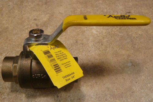 Apollo Fullport Ball Valve Stop &amp; Waste Sweat 600 PSI Lead-Free 3/4&#034; THD95A404