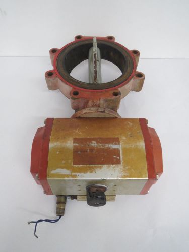 Bray 02.0 8 in 91-1276-21320-532 pneumatic steel wafer butterfly valve b437597 for sale