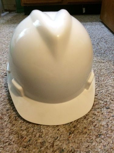 MSA The Safety Company V-Gard White Construction Hat Size Medium