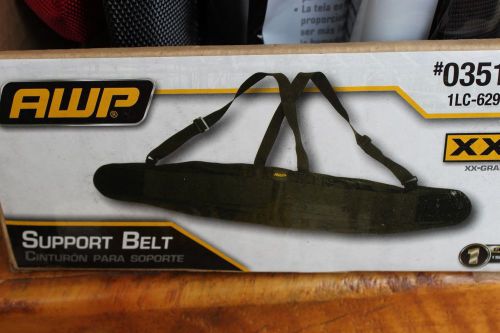 New Back &amp; Waist Support Work Belt with Suspender Straps, Size 44&#034; to 51&#034; Waist