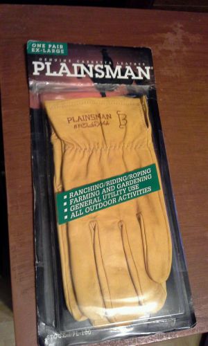 Genuine Plainsman Cabretta Leather Working Gloves, Size XL