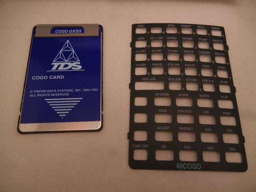 TDS 48COGO HP-48GX Software Card, Overlay, Works Great with Manual and Box