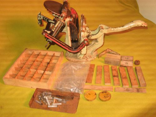 RARE Vintage Early 1900&#039;s Printing Press, Baltimore No.9, Antique Letter Press,