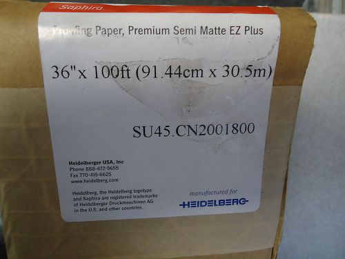 Heidelberg Saphira Proofing Paper Premium Semi Matte EZ 36&#034; X 100&#039;