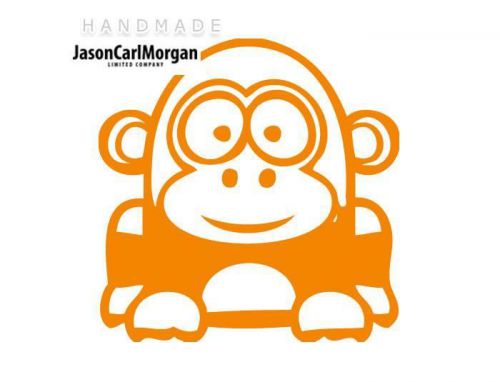JCM® Iron On Applique Decal, Gorilla Neon Orange